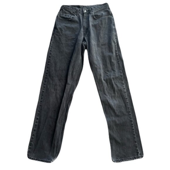 Levi's Other - Vintage Levis Euro Wide Leg 32 x 35 Faded Black Jeans